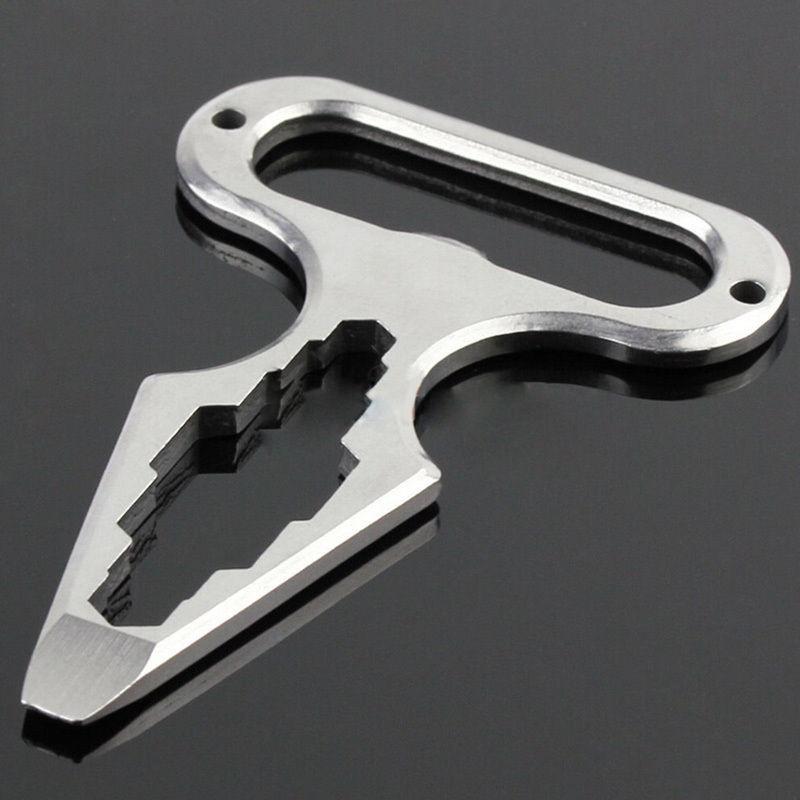 All in 1Pc Camping Equipment EDC Gear Multi Tool Angle Wrench / Screwdriver / Opener Survival Kit