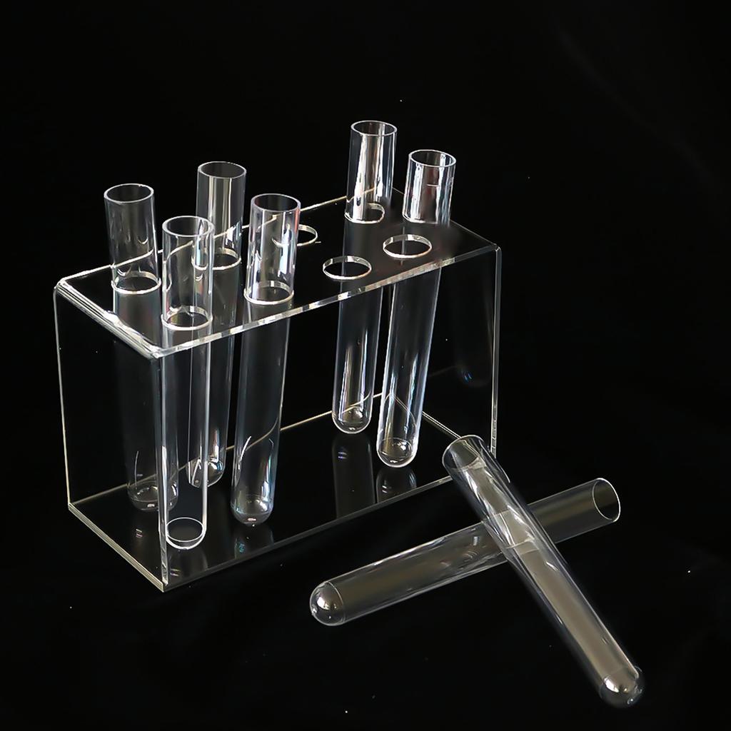 Acryl-Vasen- und Halter-Set mit herausnehmbaren Reagenzgläsern (8/12 Stück) für einzigartige Blumendisplays