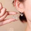 Women's Design with a Attraction for Wealth High-End Feel Elegant and Unique and Good Luck Earrings 1 Pair of Simple Earrings Rotatable  Accessories