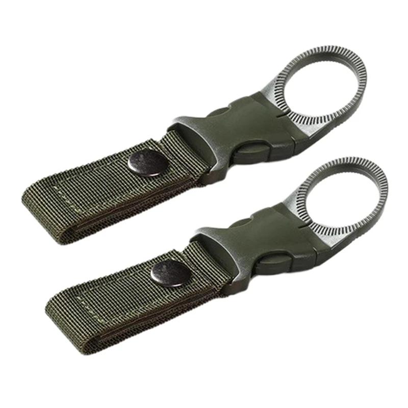 Outdoor Waterbottle buckle hook Nylon Webbing Buckle Hook Climb Carabiner Belt Backpack Hanger Camp Water Bottle Holder Clip
