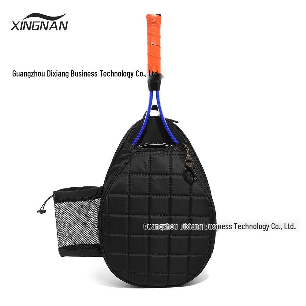 

Женская сумка через плечо большой вместимости для тенниса и бадминтона для занятий спортом на открытом воздухе One Size чёрный