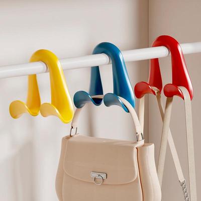 Leather Bow Tie Multipurpose Non-Marking Bag Hook for Dorm, Wardrobe, and Backpack Storage