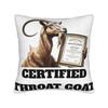 Throat Goat Funny Adult Humor  Pillowcase Merch Printed Cushion Cover Decoration  Pillow Case Cover Home Multi-Size
