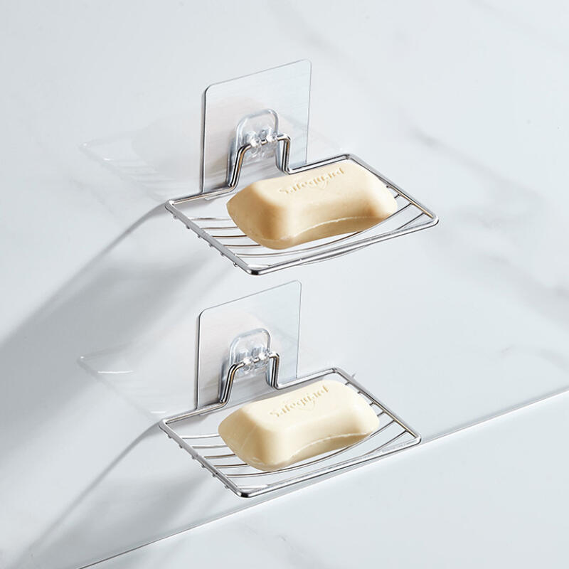 Bathroom Sink Steel Draining Soap Dish Case