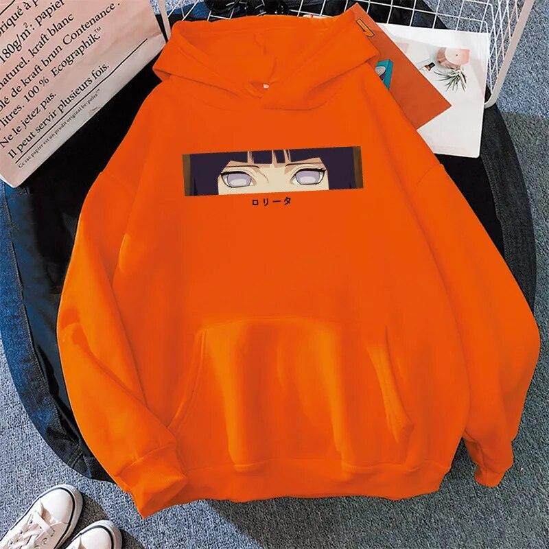 Mikina s kapucňou Hinata Hyuga Dámska/Módna Móda Nadrozmerné Mikiny Harajuku Cosplay Anime Mikiny Unisex/Dievčatá Pulóver Oblečenie s kapucňou Unisex Mikina