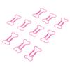 100pcs Paper Clips  Bone Shape Portable Small Cute Electroplating Metal Paper Clips for File Cla