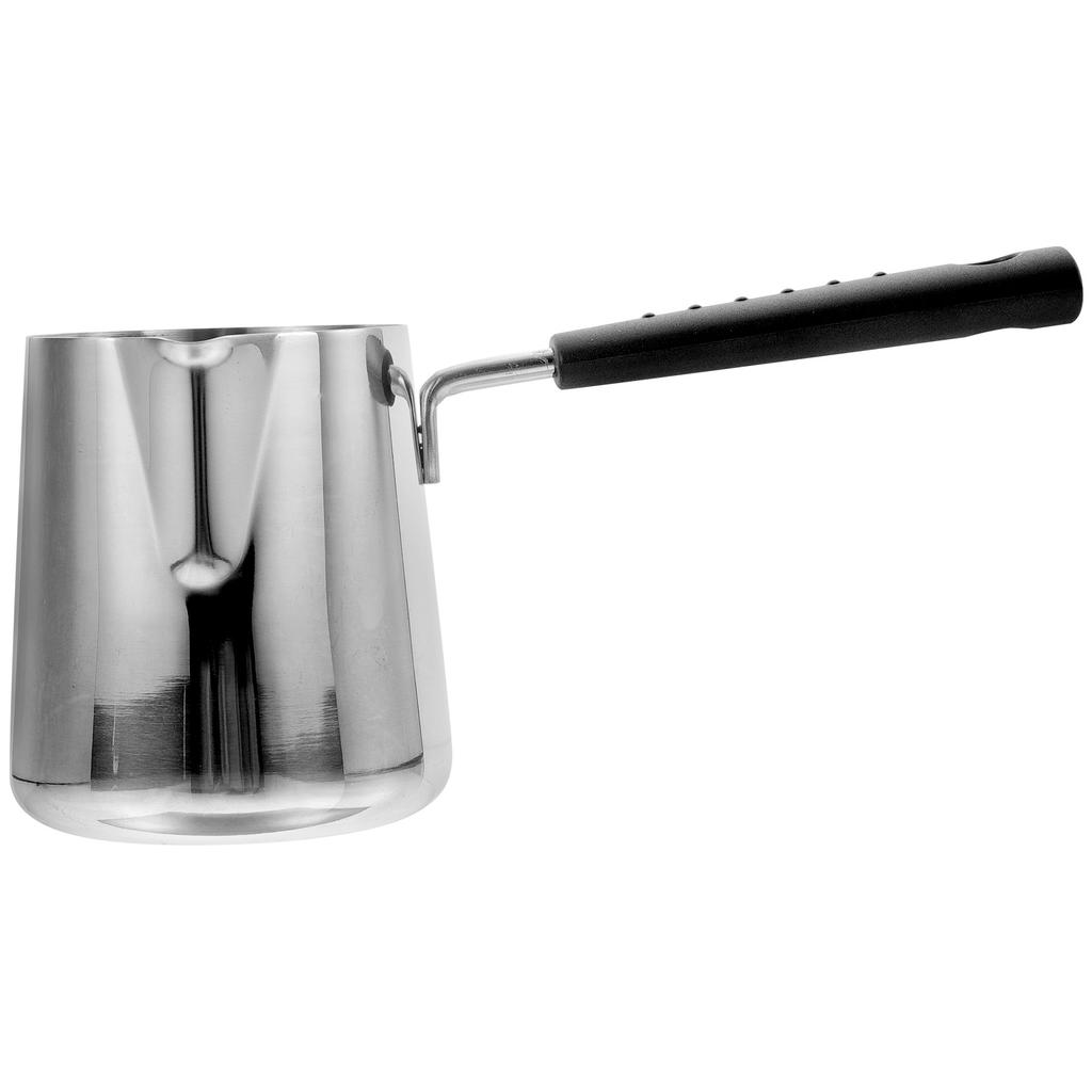 Stainless Steel Small Sauce Pan with Ergonomic Handle Smooth Bottom for Rapid Even Heat On Gas Induction Oil Melting Kitchen