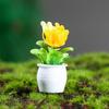 1 Set Mikro-Topfpflanze Harzstatue Blickfang DIY Mini-Landschaft Mini-Blume