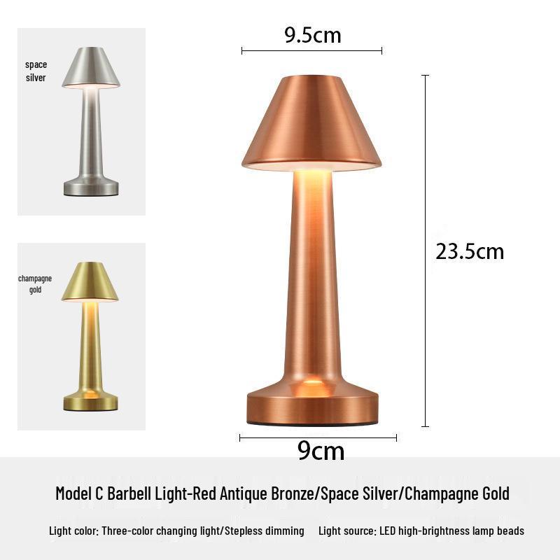 Retro Mushroom Desk Lamp - Color-Changing Eye Protection Bedside & Study Light