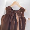 Girls Summer Fashion Sleeveless Vest And Shorts Two Piece Set Baby Casual Sports Outfit For Kids