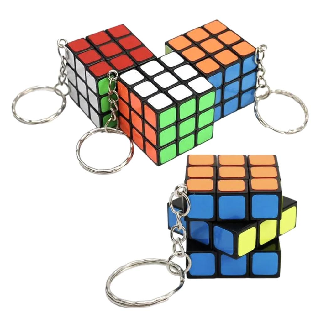 ENN LLC Mini Cube Keychains, 3D Puzzle, Compact Gift Set (48 Pieces)