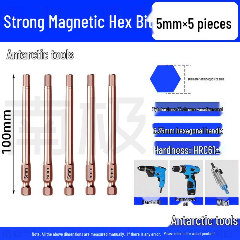 Industrial-Grade Strong Magnetic Hex Bit Extension for Electric & Pneumatic Screwdrivers and Drills