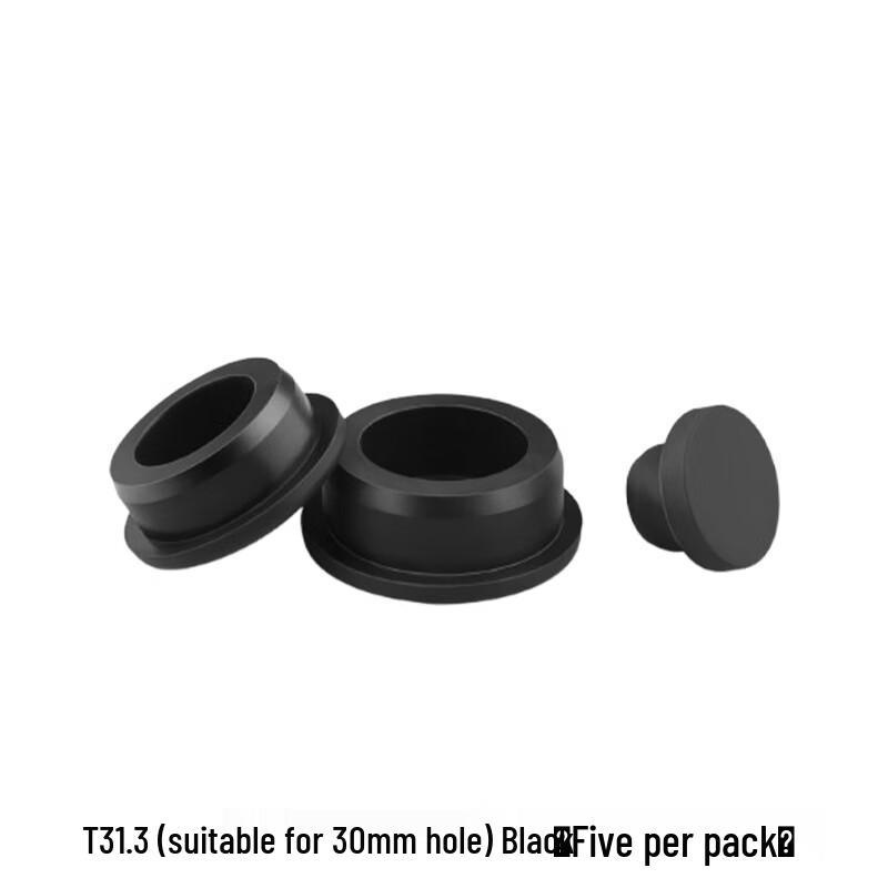 Waterproof T-Type Silicone Sealing Plug черный