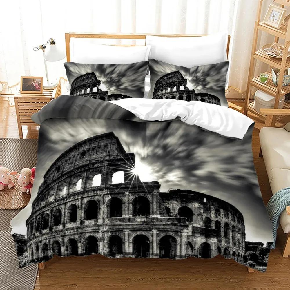 Statue of Liberty Duvet Cover King Queen Attractions In New York Quilt Cover Adults European Famous Buildings Polyester Bedding