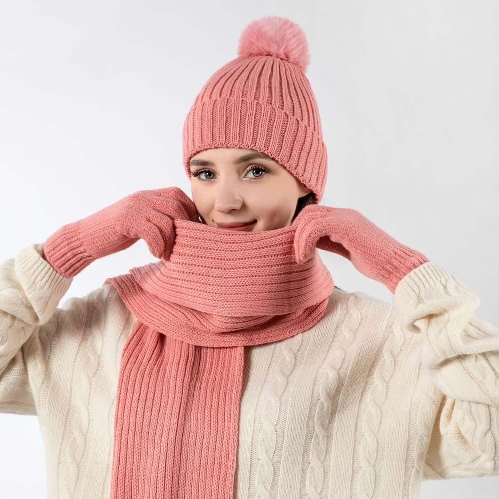 Warmer Mittens Cold Proof Gloves  Woolen Hat Versatile Pullover Cap  Daily