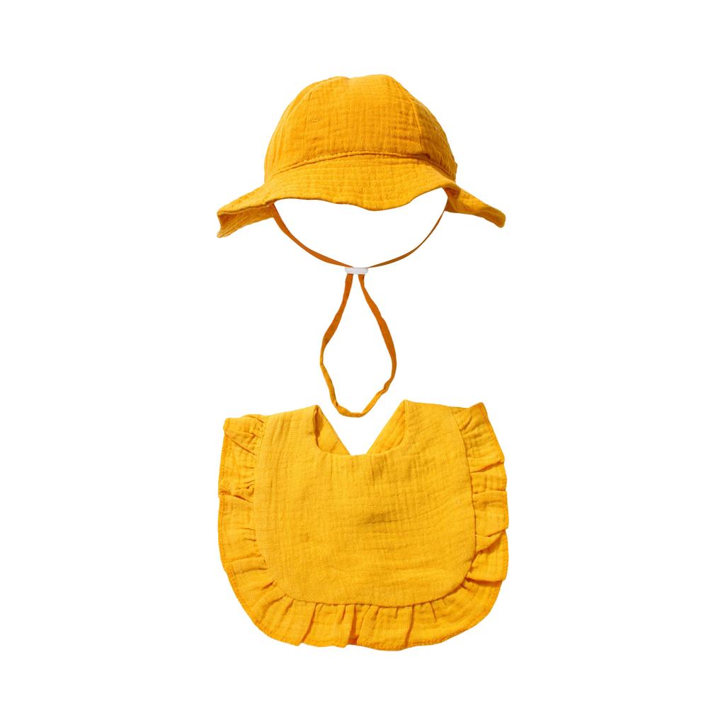 Sommer Baby Farbhut und Lätzchen Set