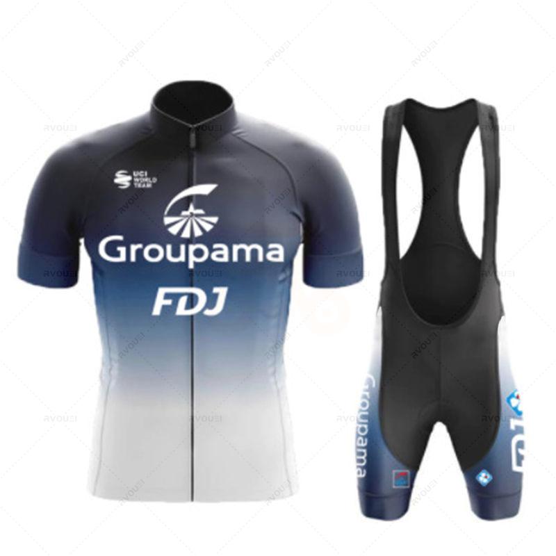 Fdj Team Cycling Jersey Set for Men, Cycling Clothing, MTB Bike Clothes, Uniform, Bicycle Suit, New, 2026