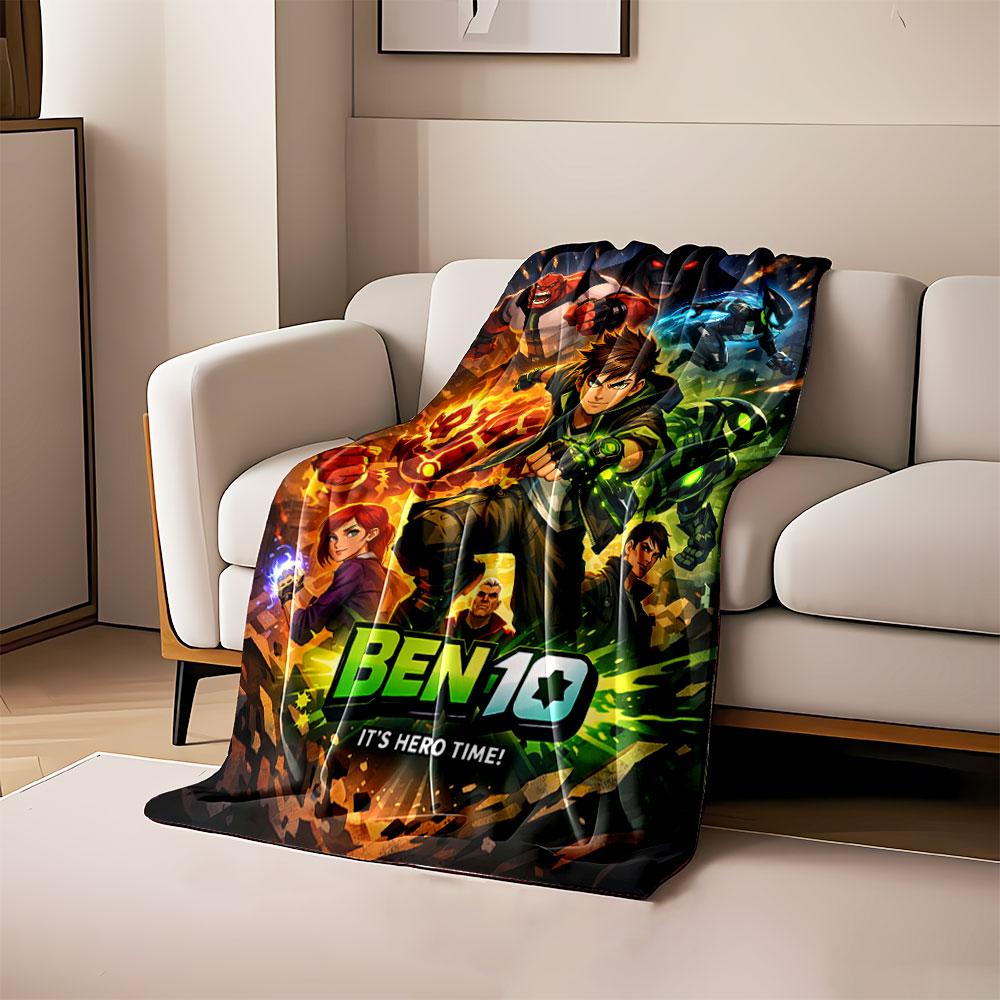 

A dynamic superhero team with glowing effects and intense action poses. for all seasons blanket lunch break throw gift 80cm x 120cm