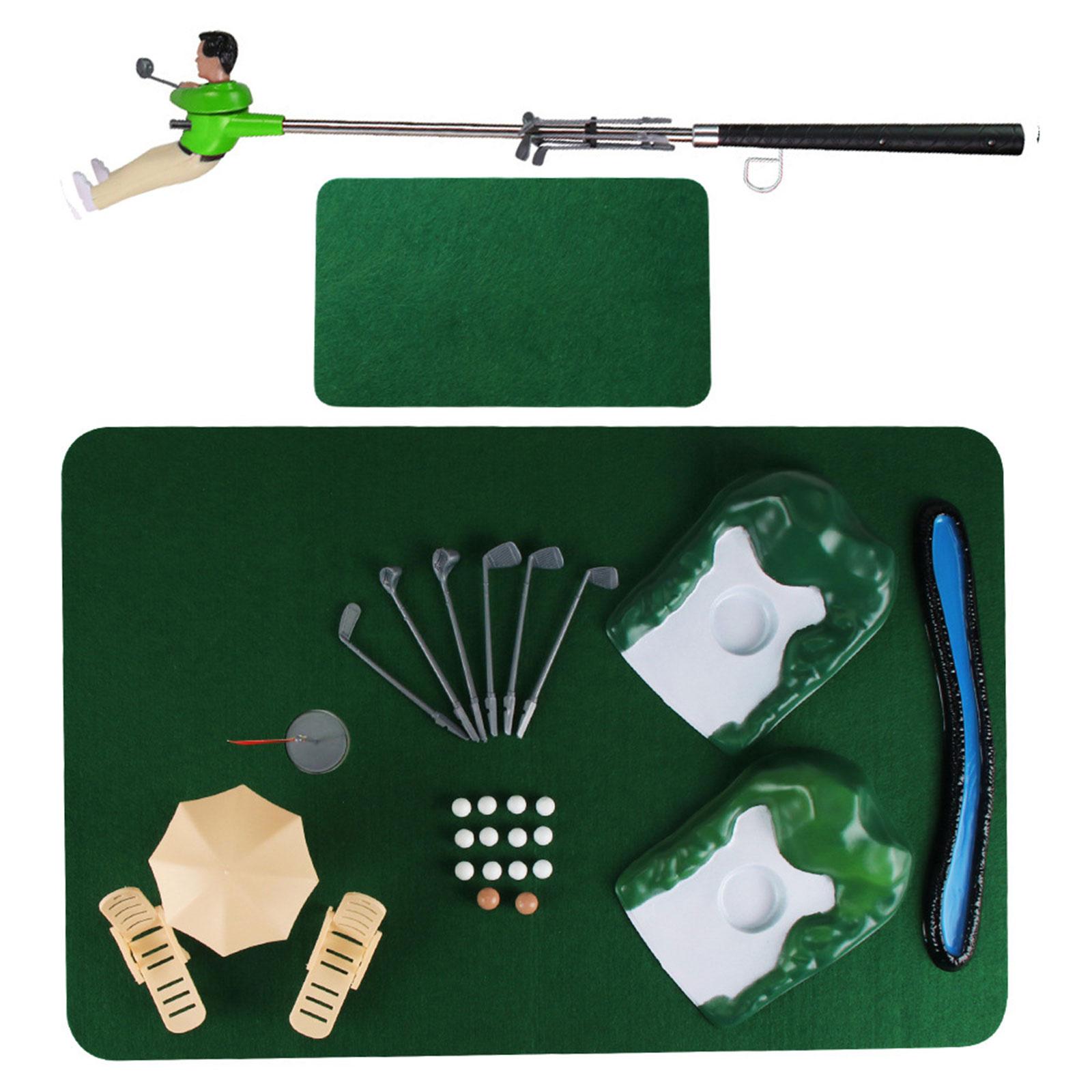 

Мини-гольф в помещении, забавные игры в гольф, набор для мини-гольфиста, набор аксессуаров для гольфа, мини-поле для гольфа, подарок для детей зелёный