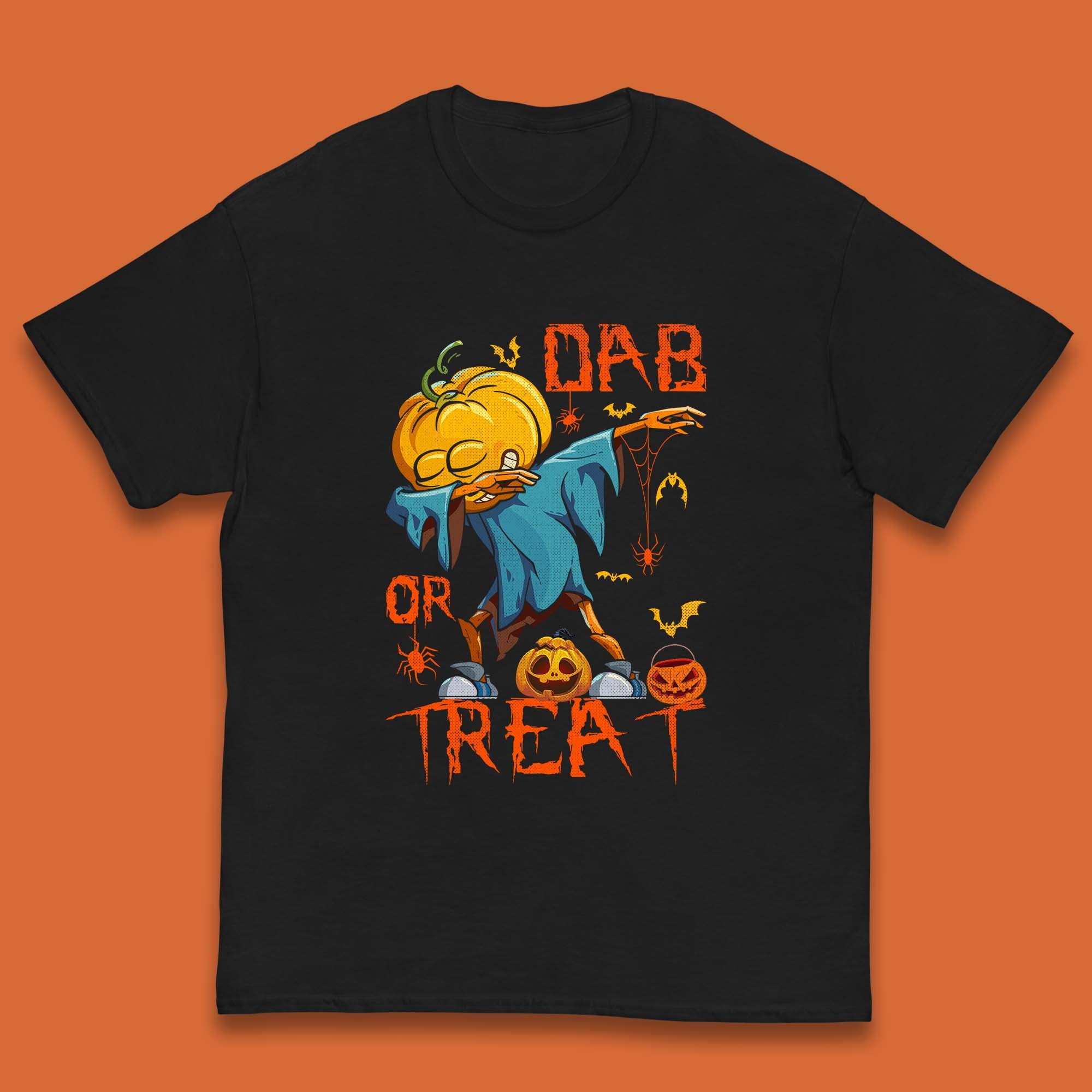 

Dab Or Treat Scarecrow Dabs Halloween Dabbing Dance Horror Scary Kids T Shirt 130