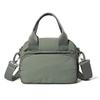 Solid Color Handbag Travel Crossbody Bag Lightweight Water-Repellent Nylon Bag Women's Shoulder Bag