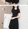 2025 Summer Women's Hepburn Style Retro Black Dress - Elegant, Slimming, High-End Design