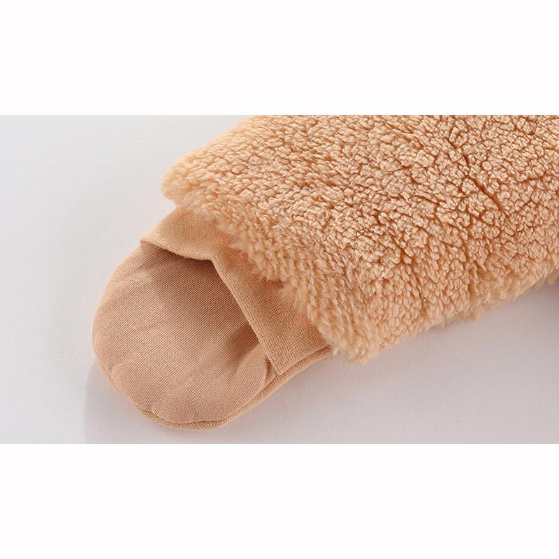 Chaqueta de Invierno para Bebé Recién Nacido Mono con Capucha Caliente para Bebé Mono de Algodón Suave Engrosado Ropa de Dibujos Animados para Bebé Niña
