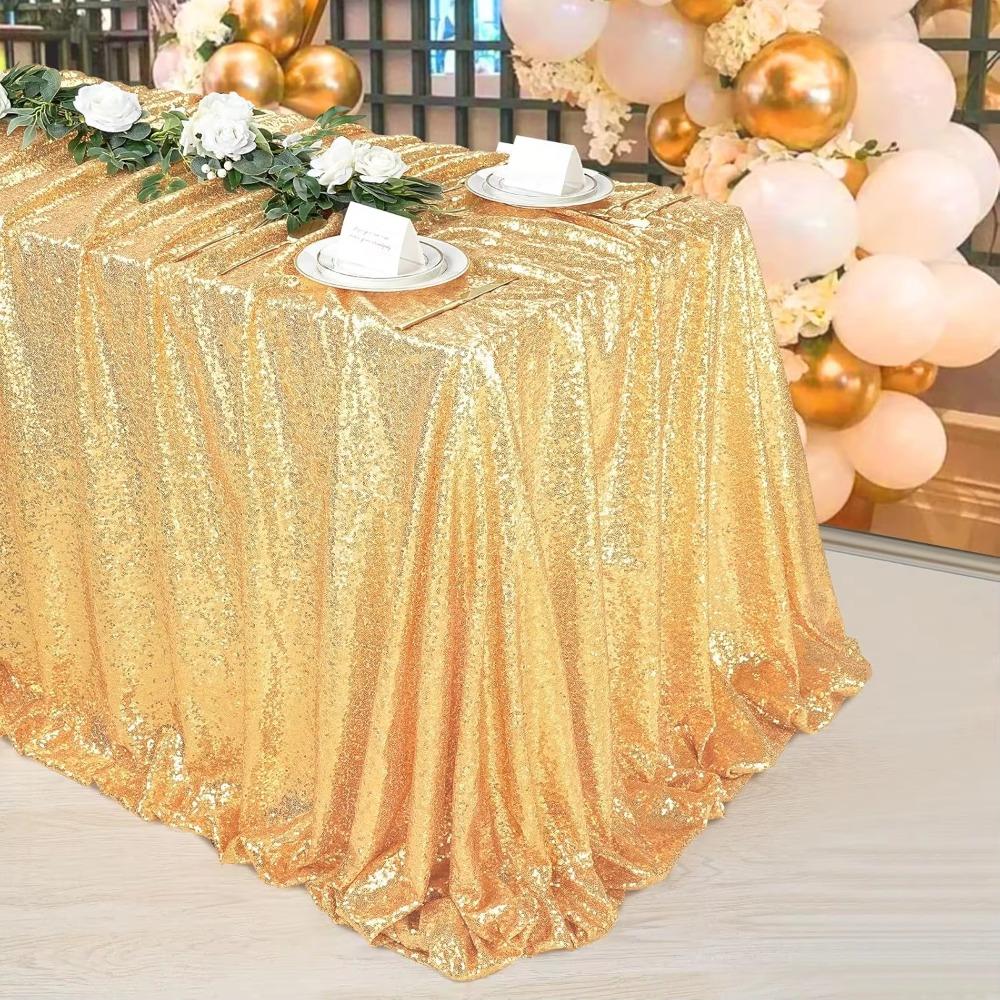 Sparkling Party Sequin Tablecloth Rectangular Table Decoration Creative Table Linen Hotel