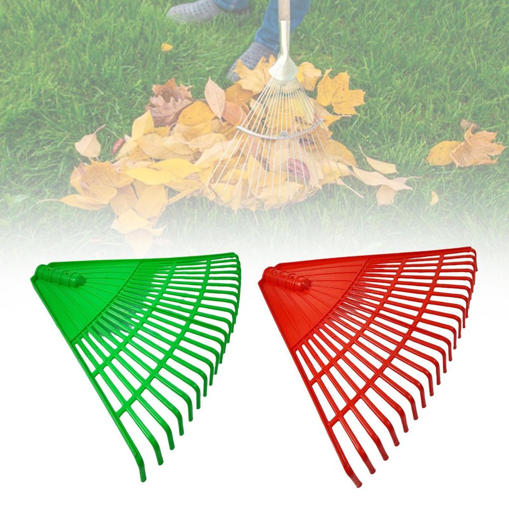 Lawn Rake Head Replacement Multipurpose for Spring Shrub Grass with 21 Tines