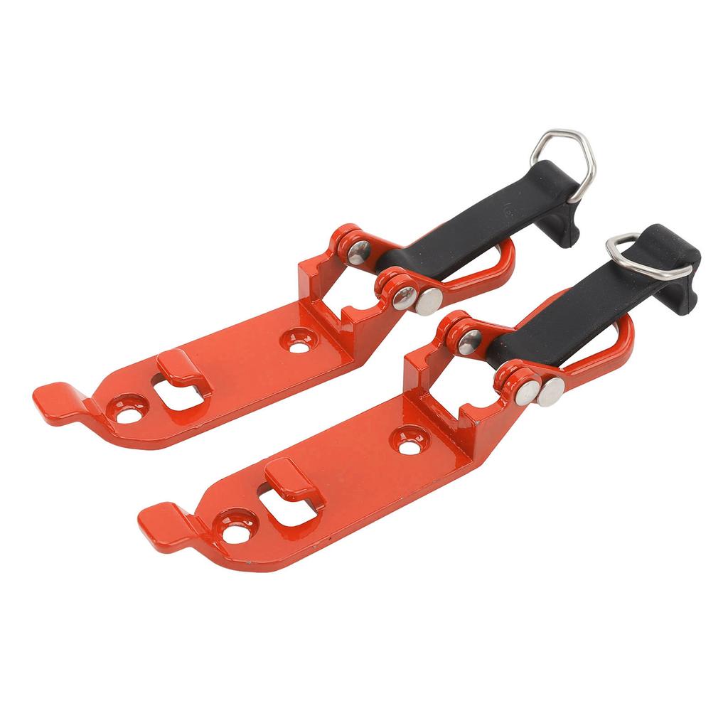 2 Pcs Roof Rack Shovel Holder Heavy Duty Metal Rubber Clamp Mounting Kit for Car Truck Garage Orange
