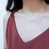 925 Sterling Silver Heartbeat Clavicle Necklace for Women - Simple & Versatile Design