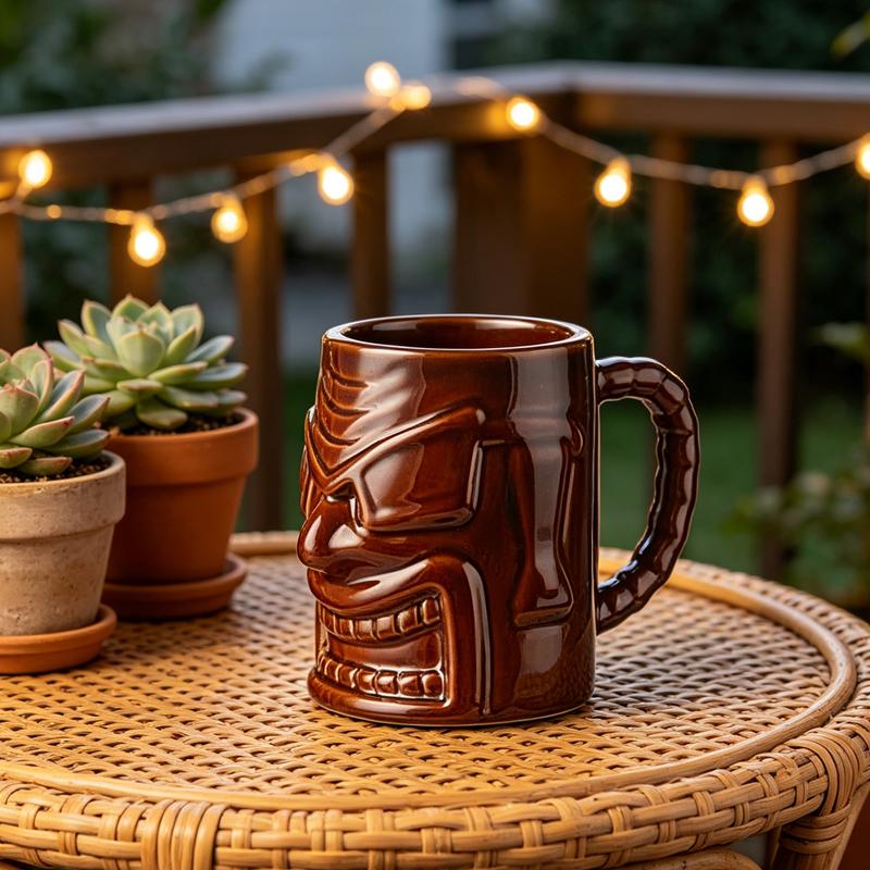 Easter Island Tiki Mugs Creative Ceramic Cocktail Cup Drinkware Hawaiian Style Decorative Cups The Best Gifts To Give To Friends