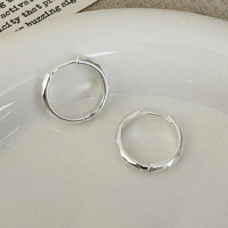 

Tibetan Silver 18K Gold Plated round Hoop Earrings for Women Classic geometric Fashion Minimalist Accessories