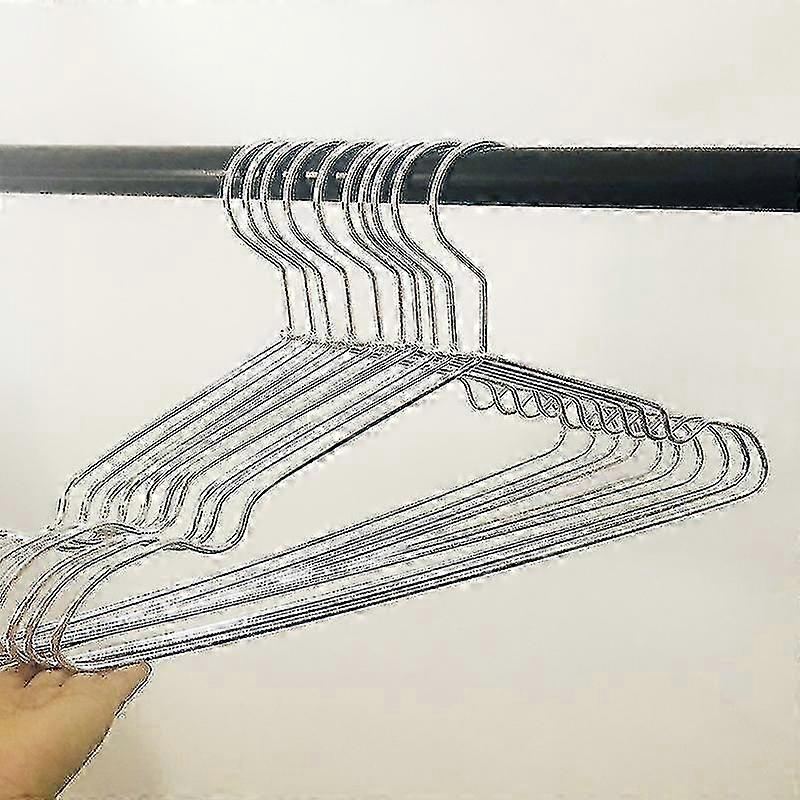10 Pcs Clothes Hangers Heavy Duty Metal Strong Non-slip Clothing Coat Hanger For Bedroom  xi