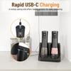USB C Rechargeable Electric Salt Pepper Grinders With 100ml Large Capacity Clear Window And Dustproof Base For Kitchens