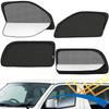 GLISTA Toyota Compatible Hiace 200 Series Side Window Sunshades for Car Mesh Mosquito Easy To Install and 4 Panels Sunshades, Camping, Light-Blocking