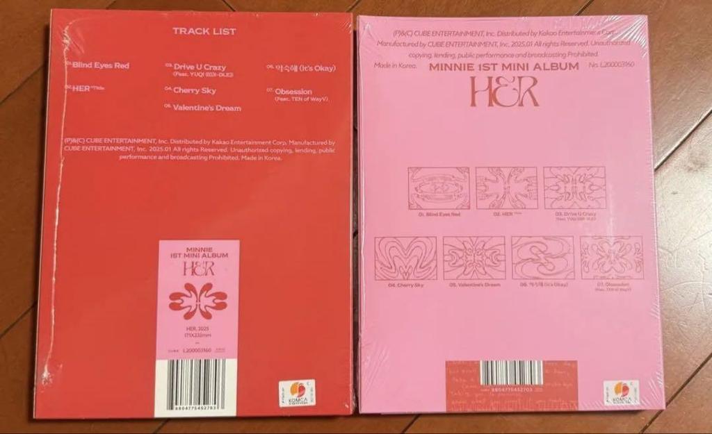 [USED] I-DLE Minnie HER 2-part set with Tower Records bonus