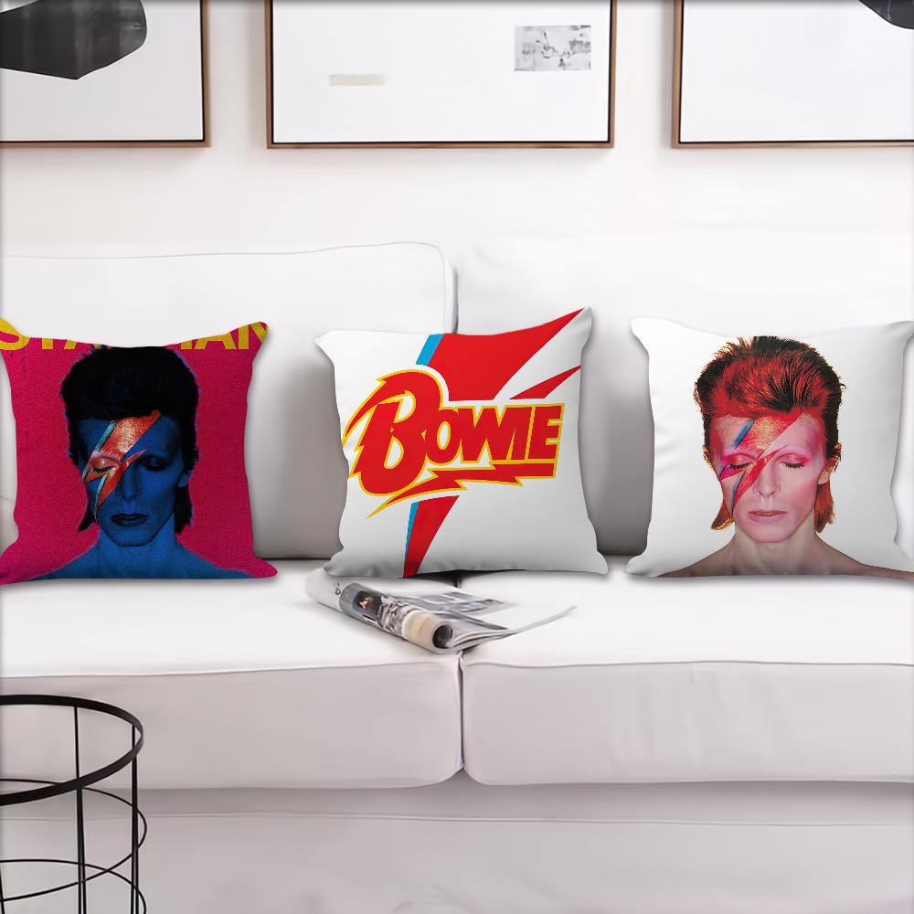 Singer S-David B-Bowie Pillow Case Living Room Home Sofa Office Shop Cover Printing Comfort Decoration Nordic Simplicity