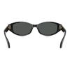 Versace Montatura Logo Forma Irregolare Occhiali da Sole Occhiali da Sole Unisex Nero 0VE4512D-GB1/87