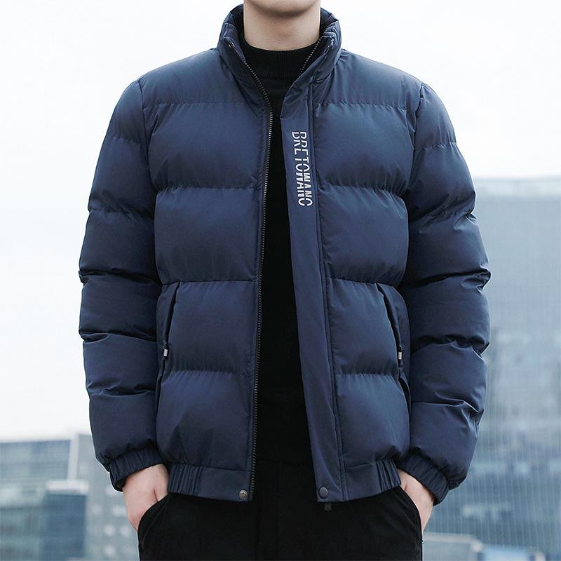 Stand collar cotton suit men's winter new thickened bread suit warm cotton jacket winter jacket cotton jacket cotton suit