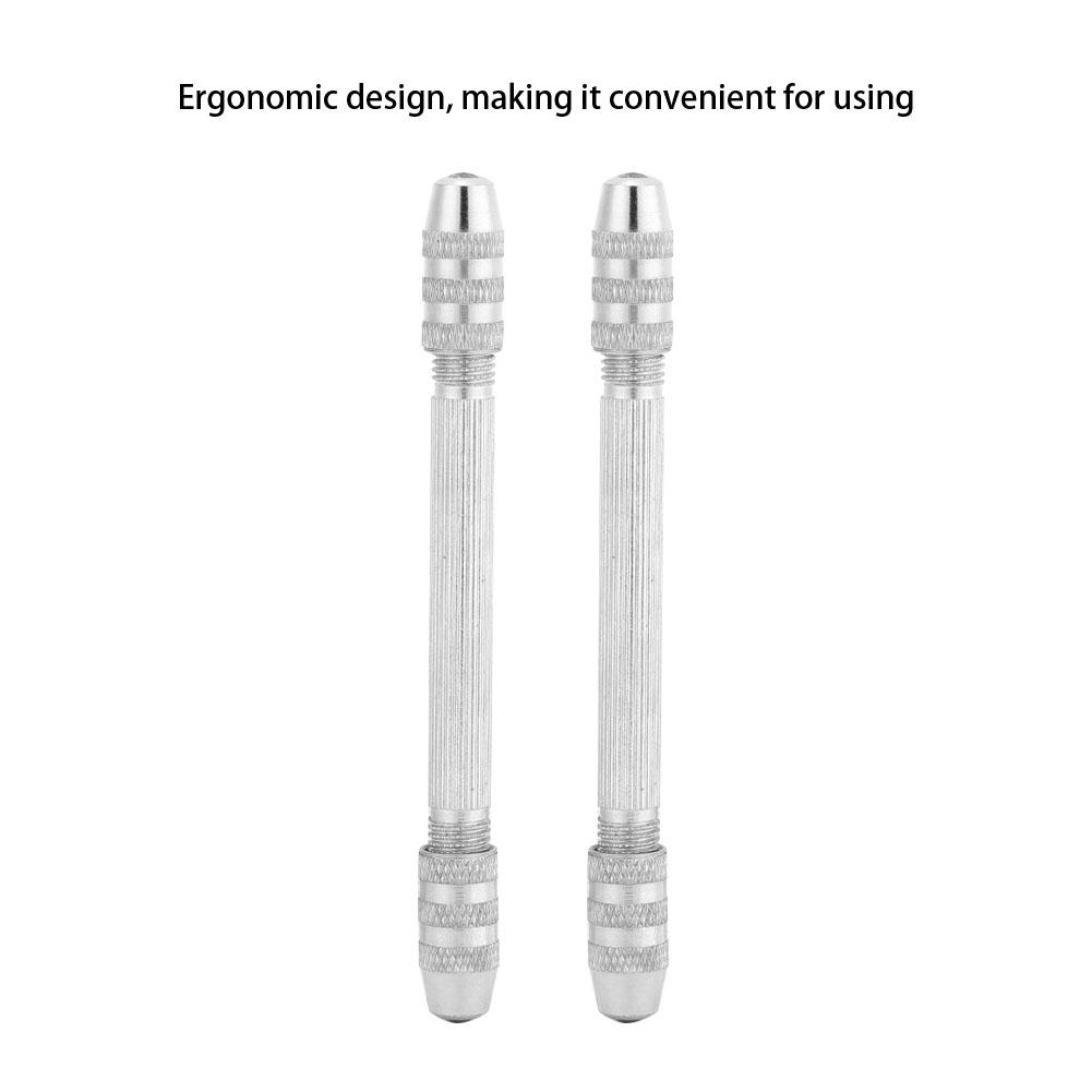 Portable Double-Sided Pin Vise Chuck Manual DIY Tool Jewelry Watch Repairing Tool 1.0-3.0mm