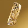Diamond Gold Butterfly Glass Tempered Phone Case Suitable for iPhone 17 16 15 14 13 12 11 Pro/Max/Plus Anti Drop and Shockproof
