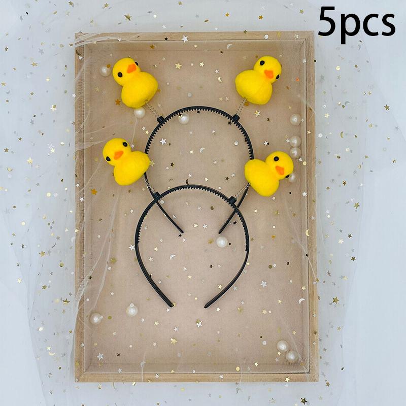 

1/5Pcs Funny Yellow Duck Headbands Cute Animal Hairbands For Women Hair Accessories Girls Hairband Girl Headwear 5pcs жёлтый