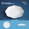 777A5 Melamine Scalloped Edge Shallow Dinner Plate