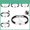 Pulseiras Atemporais Constelação Aço Inoxidável Silicone Para Homens E Mulheres