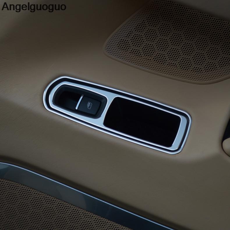 Car Styling Car Window Glass Lift Buttons Frame Decoration Cover Trim For Porsche Panamera Cayenne