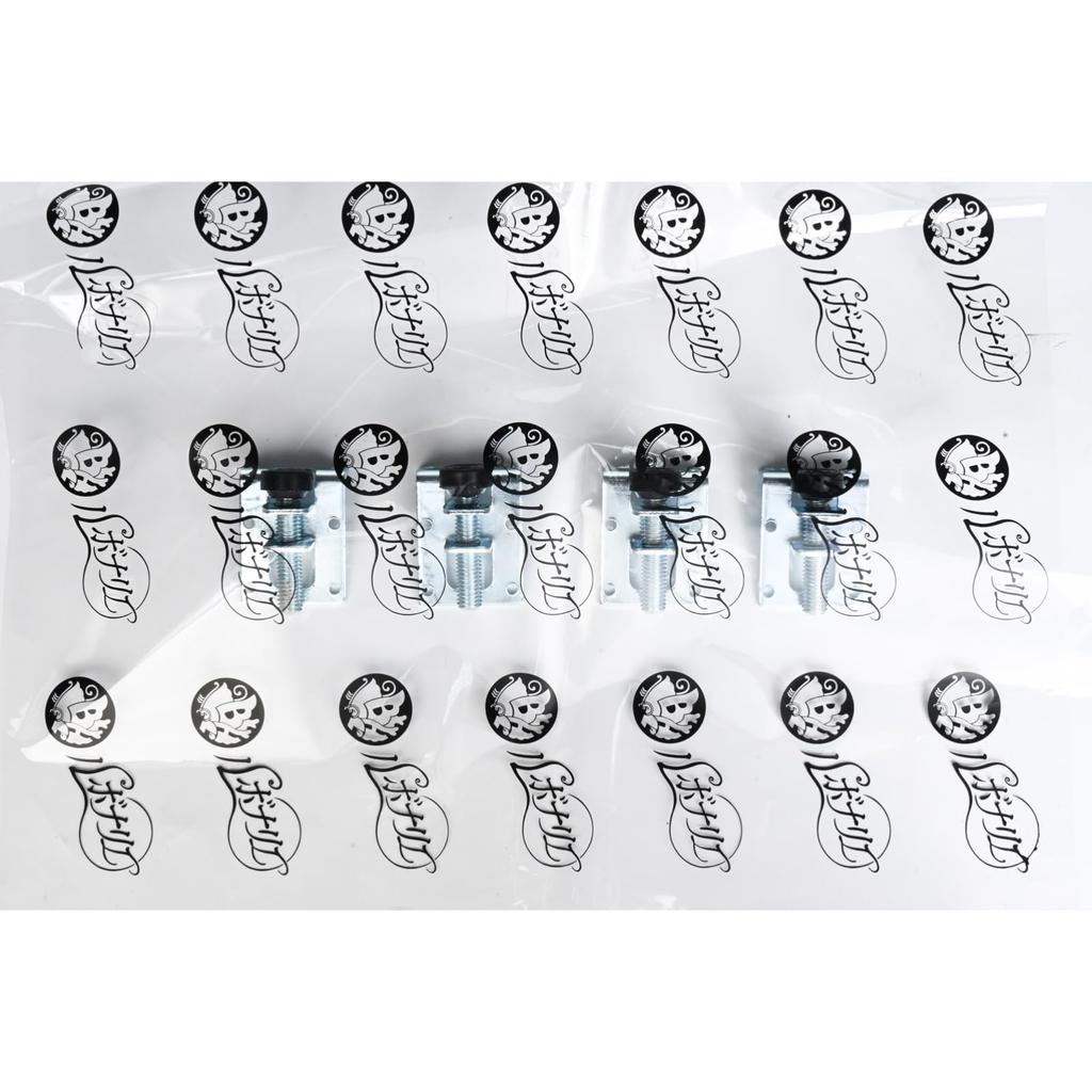 Rubonarie Adjustable Furniture Leg Levelers, Set of 4, for Tables and Cabinets (Silver, 6cm)