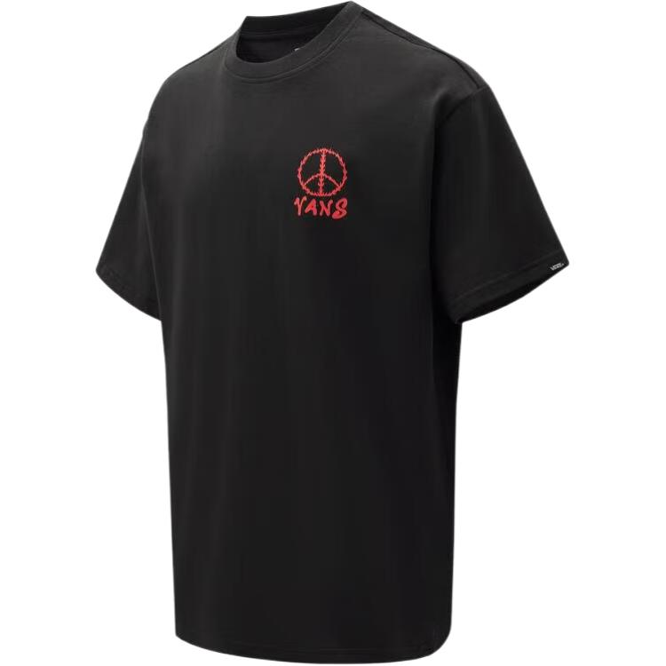 

Vans Peace Crew Neck Comfortable Short Sleeve T-Shirt Men Tops VN000TMSBLK S