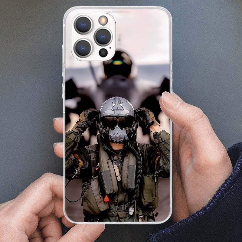 Military Aircraft Warship Fighter Phone Case For iPhone 17 16 15 14 13 12 11 Pro Max Mini Plus Air 7 SE 8 Soft Silicone Print Sh