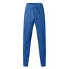 2Pcs/Set Men Waffle Texture Solid Color Casual Sportswear Lapel Zipper Half Placket Tops Elastic Waist Drawstring Sport Pants Set